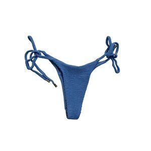 MONDAY Swimwear Palma Thong Bikini Bottoms in Cobalt Crinkle